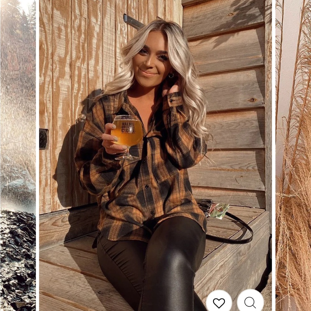 12th Tribe- FIRESIDE MOCHA PLAID FLANNEL